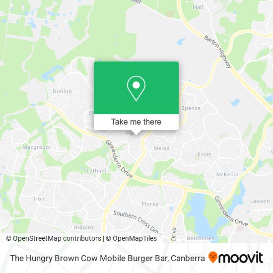 The Hungry Brown Cow Mobile Burger Bar map