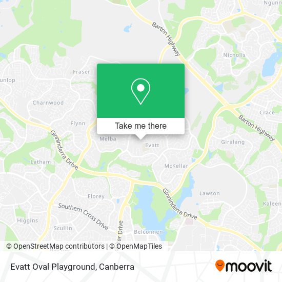 Evatt Oval Playground map