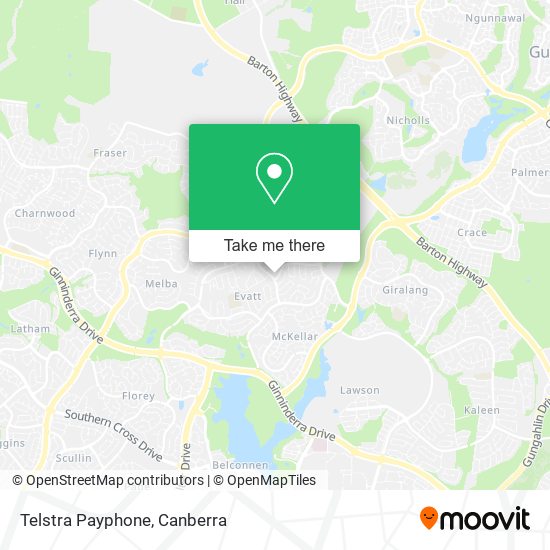 Mapa Telstra Payphone