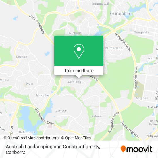 Austech Landscaping and Construction Pty map