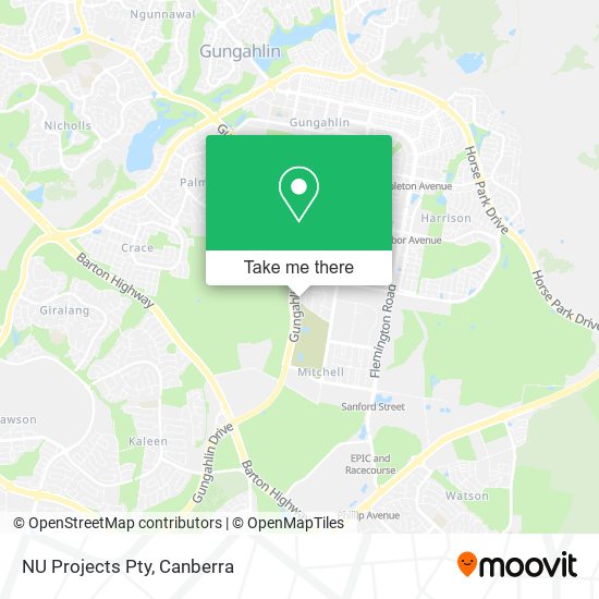 NU Projects Pty map