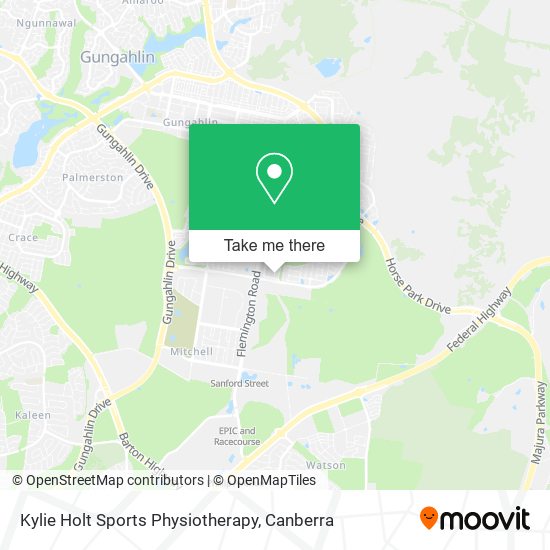 Kylie Holt Sports Physiotherapy map