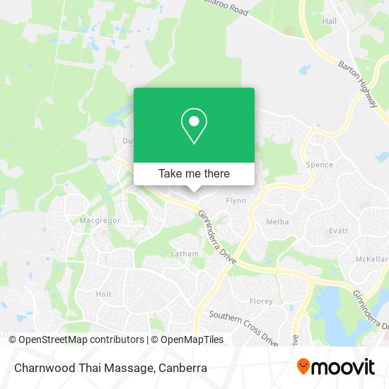 Charnwood Thai Massage map