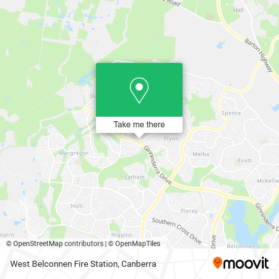 West Belconnen Fire Station map