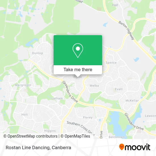 Mapa Rostan Line Dancing