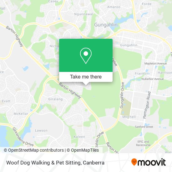 Woof Dog Walking & Pet Sitting map
