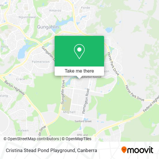 Cristina Stead Pond Playground map