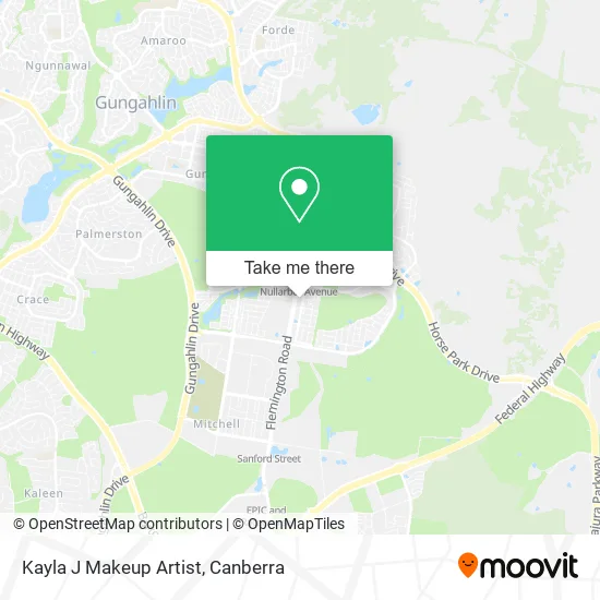 Kayla J Makeup Artist map