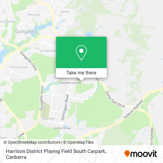 Harrison District Playing Field South Carpark map