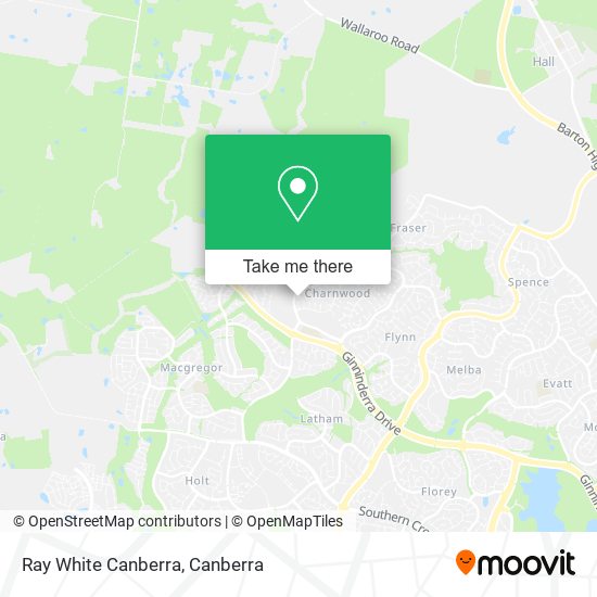 Ray White Canberra map