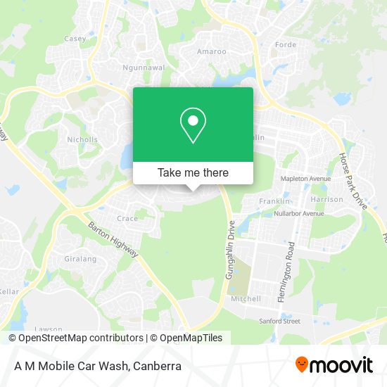 A M Mobile Car Wash map