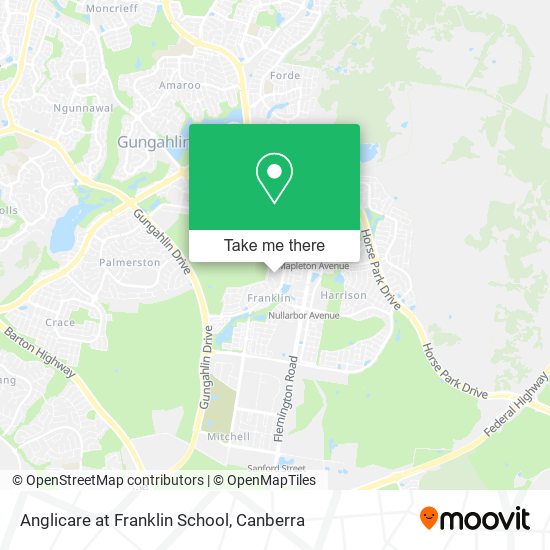 Anglicare at Franklin School map