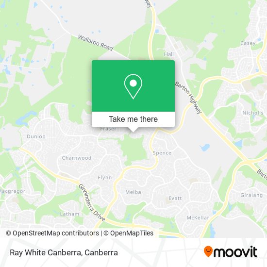 Ray White Canberra map