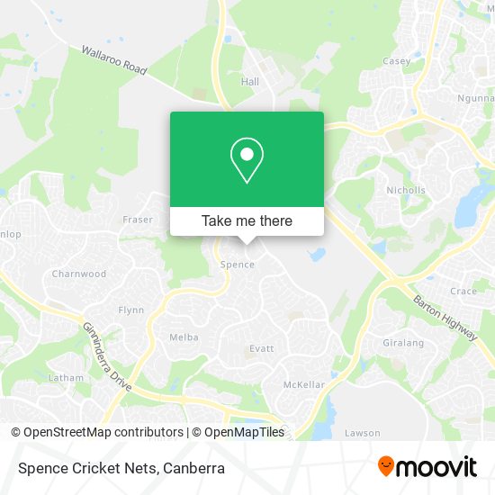 Spence Cricket Nets map