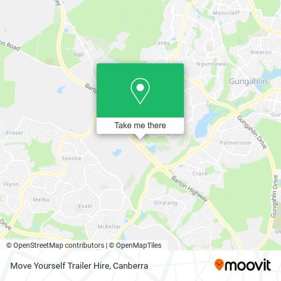 Move Yourself Trailer Hire map