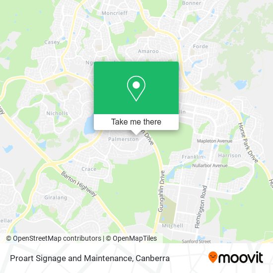 Proart Signage and Maintenance map