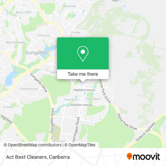 Act Best Cleaners map