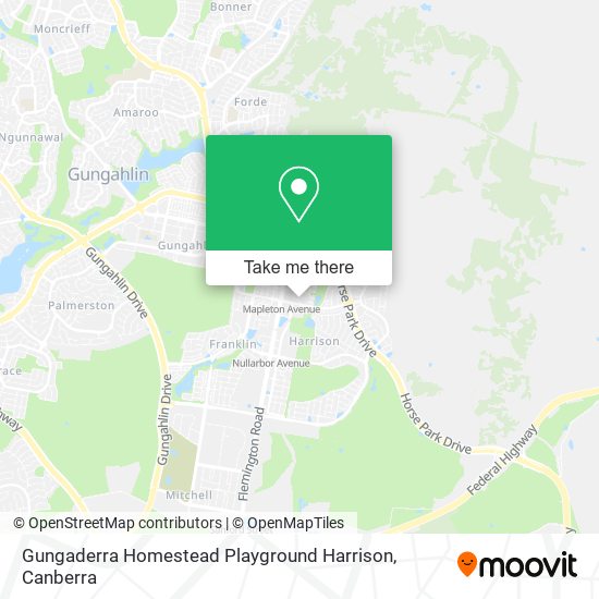 Gungaderra Homestead Playground Harrison map