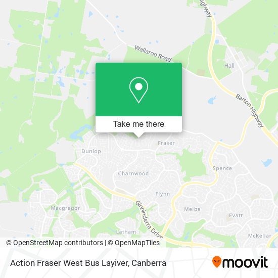 Action Fraser West Bus Layiver map