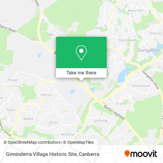 Ginninderra Village Historic Site map