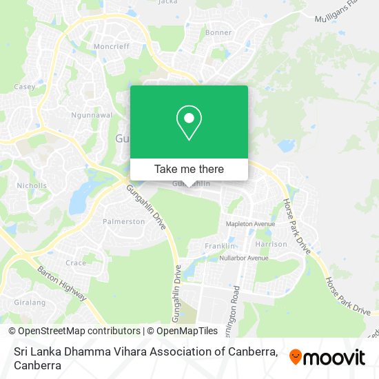 Sri Lanka Dhamma Vihara Association of Canberra map