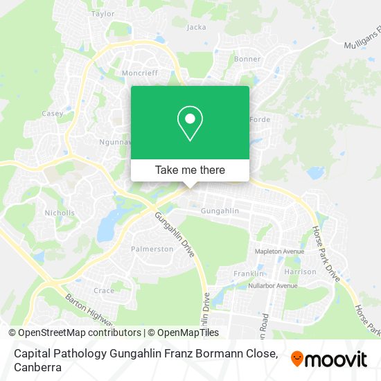 Capital Pathology Gungahlin Franz Bormann Close map