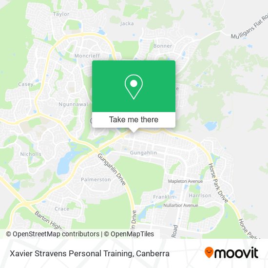 Xavier Stravens Personal Training map