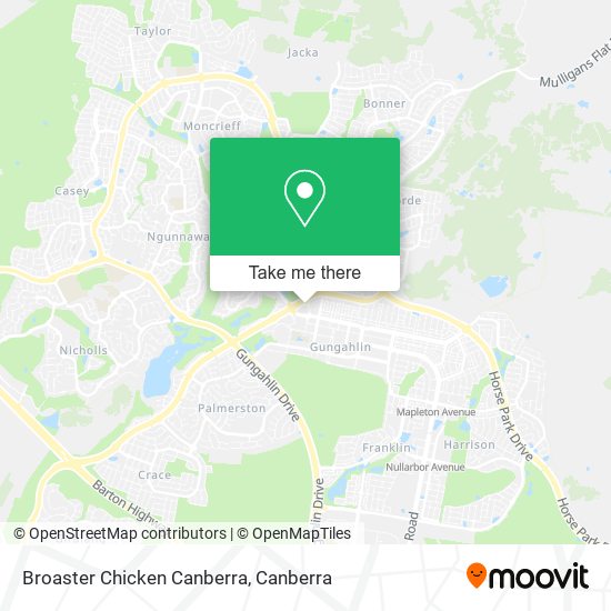 Broaster Chicken Canberra map