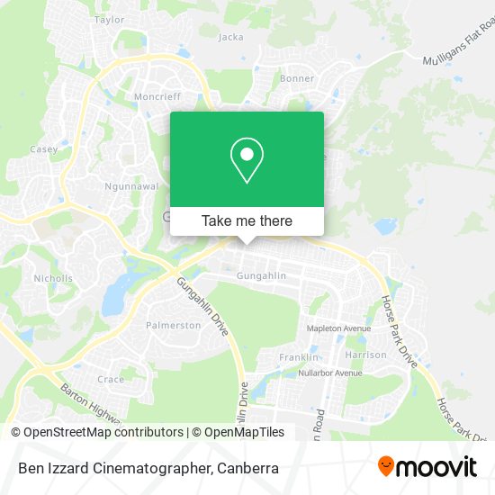 Ben Izzard Cinematographer map