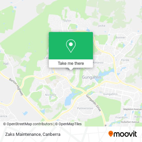 Zaks Maintenance map