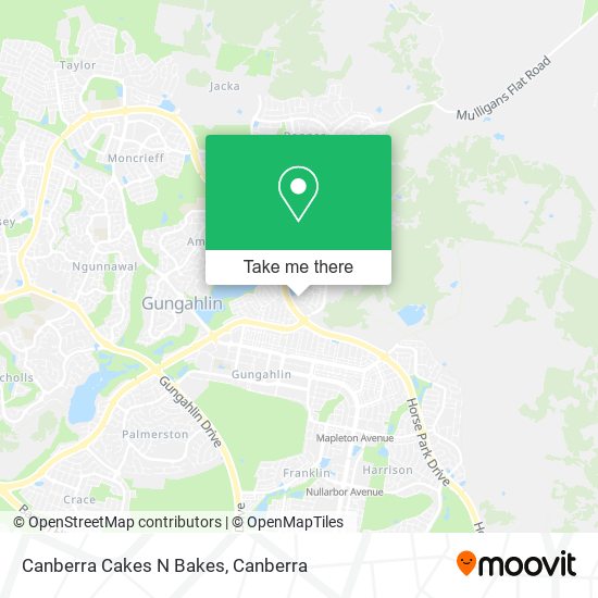 Canberra Cakes N Bakes map