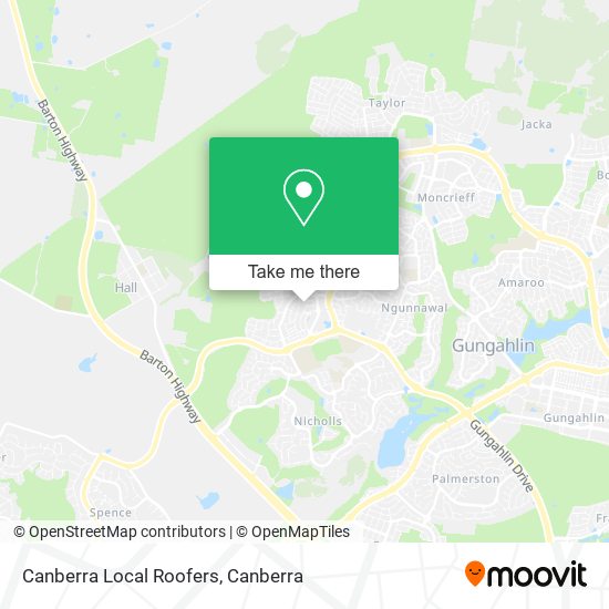 Canberra Local Roofers map