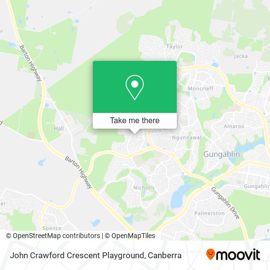 Mapa John Crawford Crescent Playground