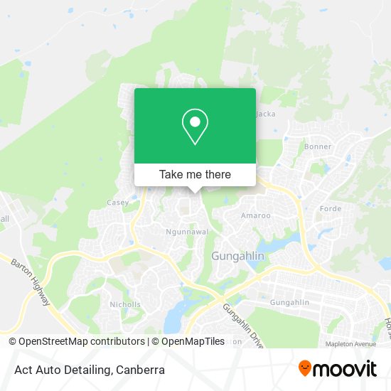 Act Auto Detailing map