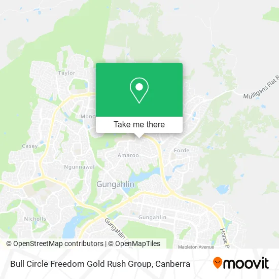 Bull Circle Freedom Gold Rush Group map