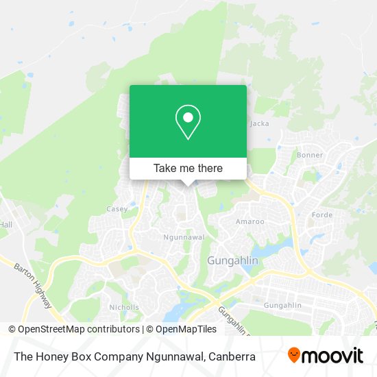 The Honey Box Company Ngunnawal map