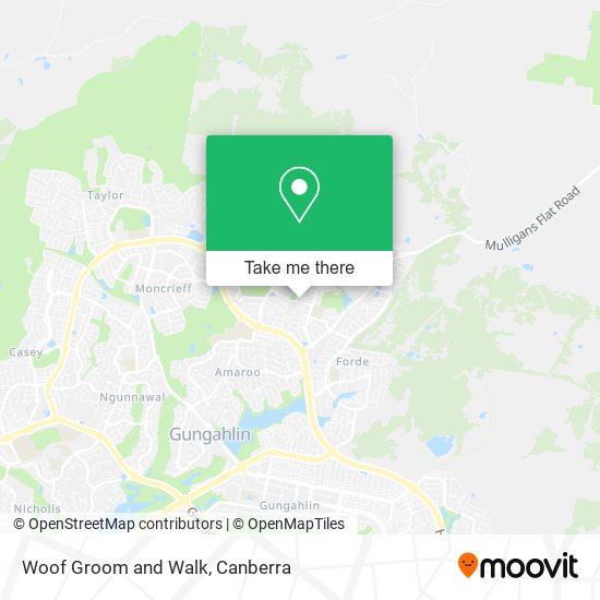 Woof Groom and Walk map