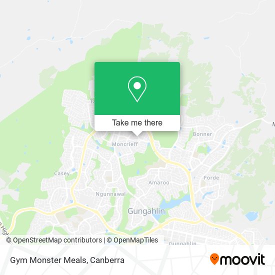 Gym Monster Meals map