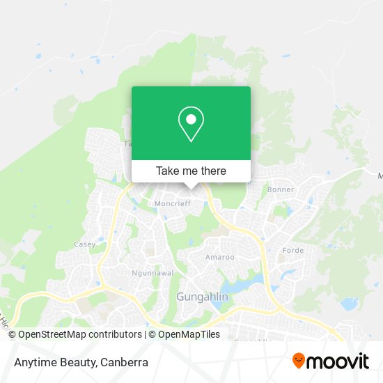 Anytime Beauty map