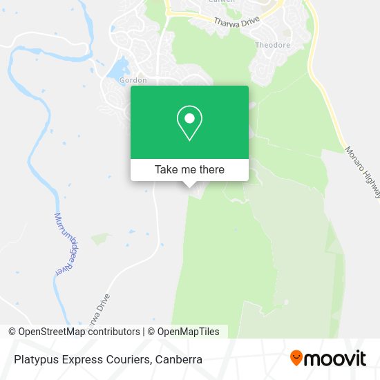 Platypus Express Couriers map