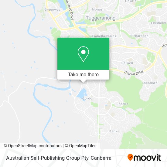 Australian Self-Publishing Group Pty map