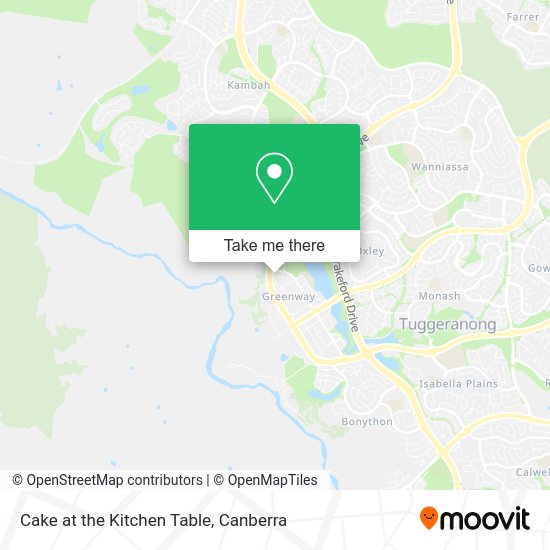 Cake at the Kitchen Table map