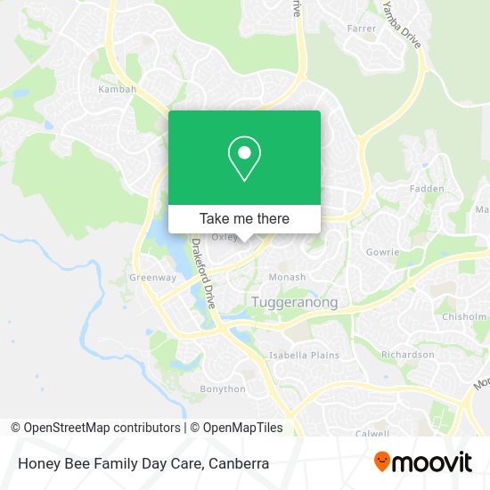 Honey Bee Family Day Care map
