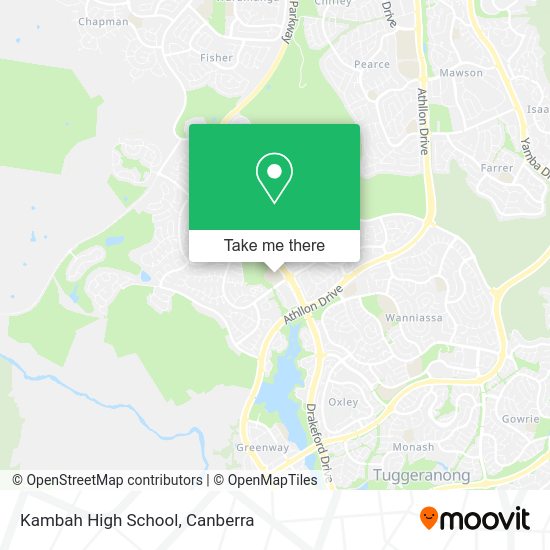 Kambah High School map