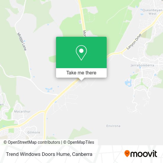 Trend Windows Doors Hume map