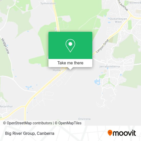 Big River Group map