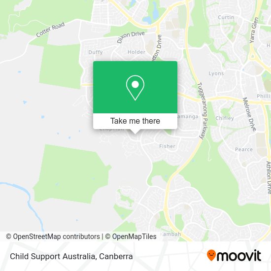 Child Support Australia map