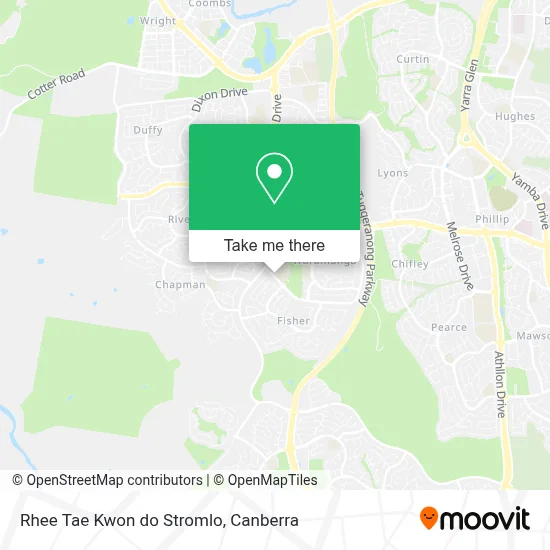 Mapa Rhee Tae Kwon do Stromlo