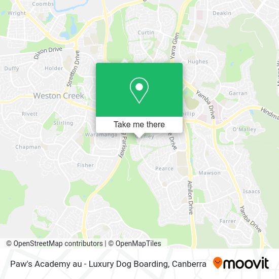 Paw's Academy au - Luxury Dog Boarding map