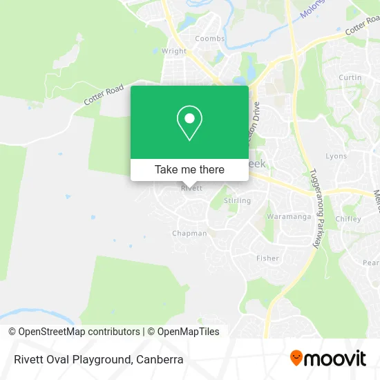 Rivett Oval Playground map